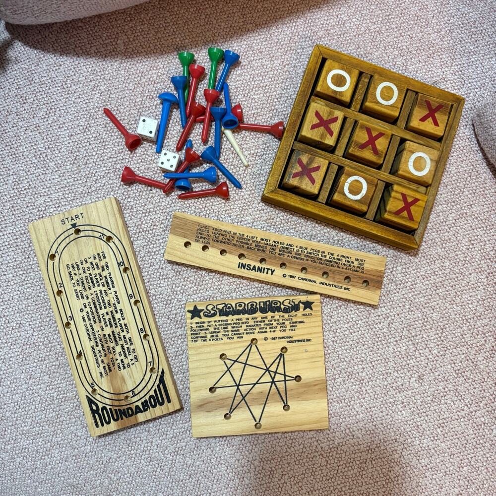 Wooden Table Games from the 80’s